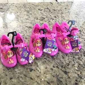paw patrol jelly shoes